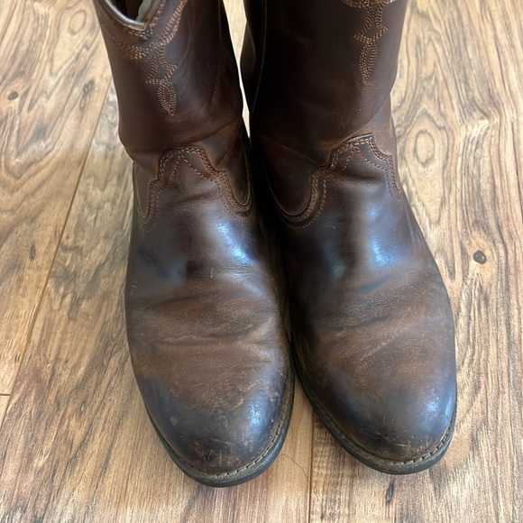 Ariat Heritage Roper Western Men’s Boots Size 8D in Distressed Brown - Picture 5 of 9